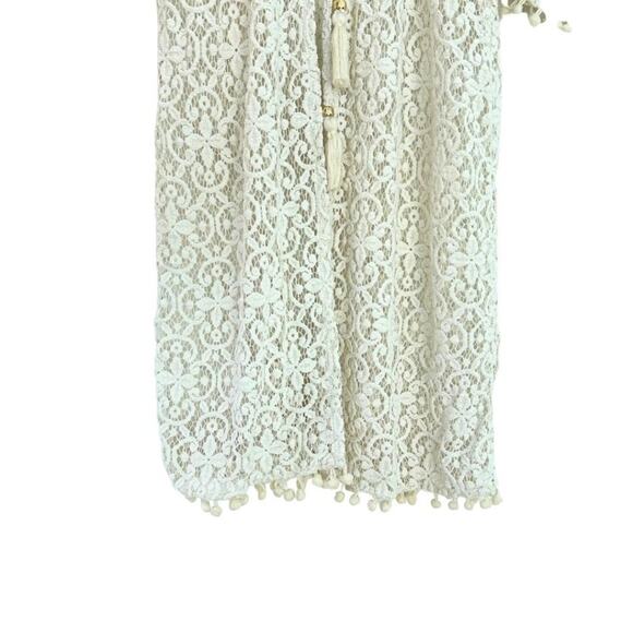 Patbo Vintage Crochet Cover Up Off White O/S - Picture 4 of 12